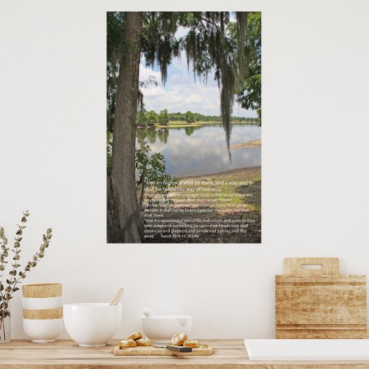イザヤ35:8-10ポスター ポスター (キッチン)