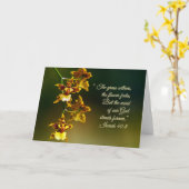 イザヤ40:感動的8 カード (黄色い花)