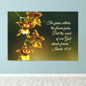 イザヤ40:感動的8 キャンバスプリント (インサイチュ (ウッドフロア))