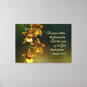 イザヤ40:感動的8 キャンバスプリント (正面)