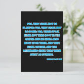 イザヤ40:24 KJV聖書の聖なる書物、 経典挨拶 カード (スタンド正面)