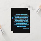 イザヤ40:24 KJV聖書の聖なる書物、 経典挨拶 カード (正面/裏面インサイチュ)