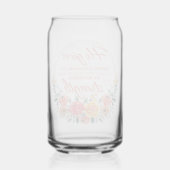 イザヤ40:29彼はパワー与えレッドフローラ聖なる書物、 経典 ガラス缶 (裏面)