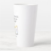 イザヤ40:29彼は力与え野花聖なる書物、 経典 カフェラテマグ (正面)