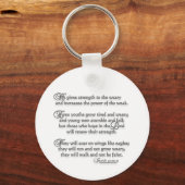 イザヤ40:29-31 キーホルダー (正面)