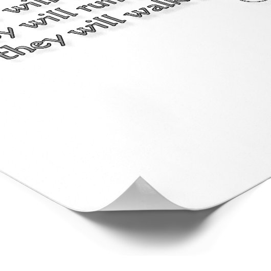 イザヤ40:29-31 ポスター (角)