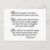 イザヤ40:29-31 ポストカード (正面)