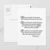 イザヤ40:29-31 ポストカード (正面/裏面)