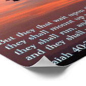 イザヤ40:3日の出 ポスター (角)