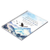 イザヤ40:31イーグルのような翼と山 ノートブック (左側)