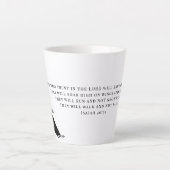 イザヤ40:31イーグルズソアリング カフェラテマグ (正面)