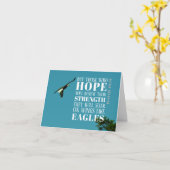 イザヤ40:31イーグルフォールドノテカード カード (黄色い花)