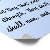 イザヤ40:31イーグル平和ラブデスティニーギフト ポスター (角)