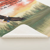 イザヤ40:31イーグル聖なる書物、 経典 シェルパブランケット (3/4)