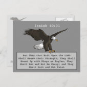 イザヤ40 31イーグル ポストカード (正面/裏面)