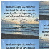 イザヤ40:31サンライズを海 ファブリック (クローズアップ)