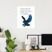 イザヤ40 31バイブル・バース・イーグル ポスター (ホームオフィス)