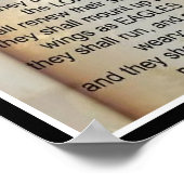 イザヤ40:31ポスタ感動的ーイーグル翼 ポスター (角)