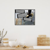 イザヤ40:31ポスタ感動的ーイーグル翼 ポスター (キッチン)