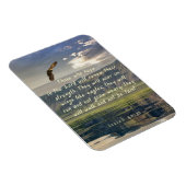 イザヤ40:31ワシの磁石のように翼の上に舞い上がる マグネット (右側)