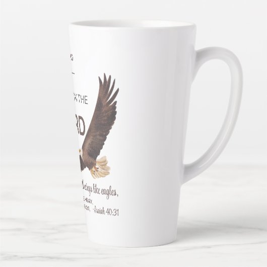 イザヤ40:31主の上に待つ者たちの聖なる書物、 経典 カフェラテマグ (右)