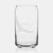 イザヤ40:31主の上に待つ者たちの聖なる書物、 経典 ガラス缶 (裏面)