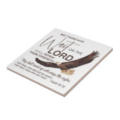 イザヤ40:31主の上に待つ者たちの聖なる書物、 経典 タイル (側面)