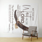 イザヤ40:31主の上に待つ者たちの聖なる書物、 経典 タペストリー (インサイチュ(横))