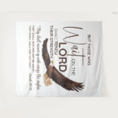 イザヤ40:31主の上に待つ者たちの聖なる書物、 経典 タペストリー (正面(横))