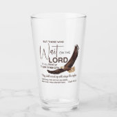 イザヤ40:31主の上に待つ者たちの聖なる書物、 経典 タンブラーグラス (正面)