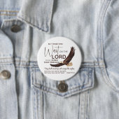 イザヤ40:31主の上に待つ者たちの聖なる書物、 経典 缶バッジ (インサイチュ)