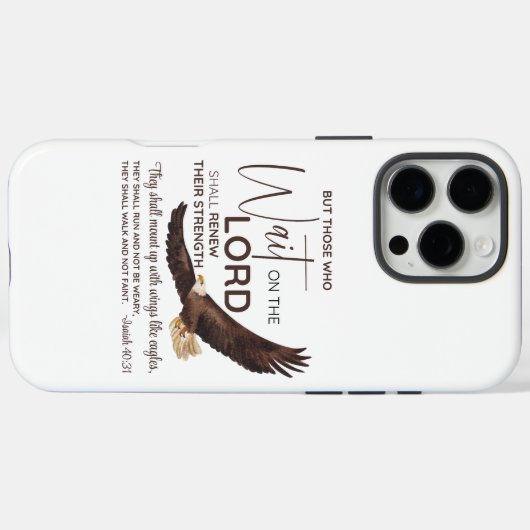 イザヤ40:31主の上に待つ者たちの聖なる書物、 経典 Case-Mate iPhoneケース (裏面 (横))