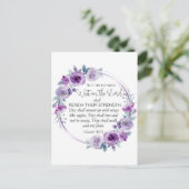 イザヤ40:31主の上に待つ者フローラ ポストカード (スタンド正面)