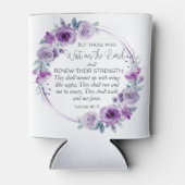 イザヤ40:31主の上に待つ者フローラ 缶クーラー (正面)