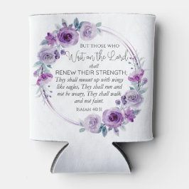 イザヤ40:31主の上に待つ者フローラ 缶クーラー