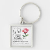 イザヤ40:31主の花を待つもの キーホルダー (正面)