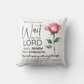 イザヤ40:31主の花を待つもの クッション (正面)