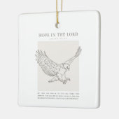 イザヤ40:31主の願い セラミックオーナメント (左)