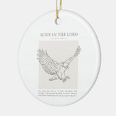 イザヤ40:31主の願い セラミックオーナメント (左)