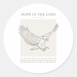 イザヤ40:31主の願い ラウンドシール