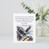 イザヤ40:31主を待つその者たち ポストカード (スタンド正面)