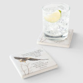 イザヤ40:31主を待つ者たち、聖書 ストーンコースター (横)