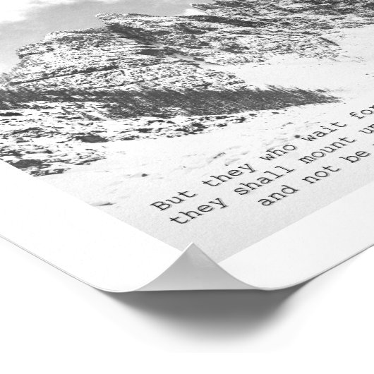 イザヤ40:31主ワシを信頼する者たち ポスター (角)