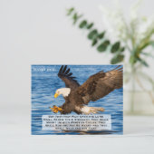 イザヤ40:31山アップ上イーグル翼はがき ポストカード (スタンド正面)