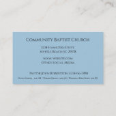 イザヤ40:31教会の名刺 名刺 (裏面)