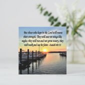 イザヤ40:31聖書の一節 招待状 (スタンド正面)