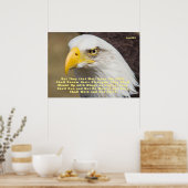 イザヤ40:31聖書の翼の山 ポスター (キッチン)