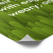 イザヤ40:31聖書の聖句イーグル ポスター (角)