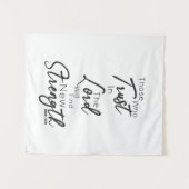 イザヤ40:31聖書の詩の台本フォントクリスチャン タペストリー (正面(横))