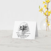 イザヤ40:31 カード (黄色い花)